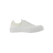 Leather sneakers Alexander McQueen , White , Dames