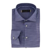 Tailored Fit Business Overhemd Donkerblauw John Miller , Blue , Heren