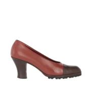 Pre-owned Leather heels Prada Vintage , Brown , Dames