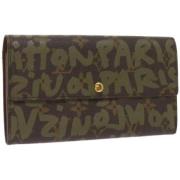 Pre-owned Canvas wallets Louis Vuitton Vintage , Multicolor , Dames