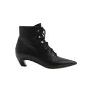 Pre-owned Leather boots Dior Vintage , Black , Dames