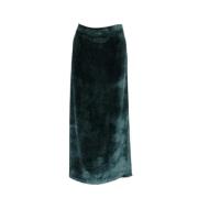 Pre-owned Velvet bottoms Versace Pre-owned , Green , Dames