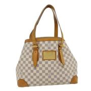 Pre-owned Canvas totes Louis Vuitton Vintage , White , Dames