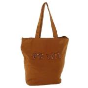 Pre-owned Nylon totes Prada Vintage , Brown , Dames