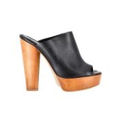 Pre-owned Leather heels Stella McCartney Pre-owned , Black , Dames