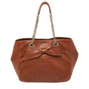 Pre-owned Leather shoulder-bags Carolina Herrera Pre-owned , Brown , D...