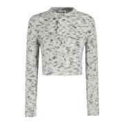 Geknoopte Wollen Jas Moschino , Gray , Dames