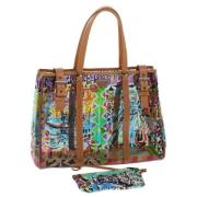 Pre-owned Leather totes Prada Vintage , Multicolor , Dames