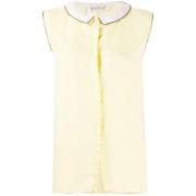 Pre-owned Fabric tops Versace Pre-owned , Yellow , Dames