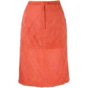 Pre-owned Suede bottoms Valentino Vintage , Orange , Dames