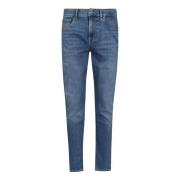 Lichtblauwe Slimmy Tapered Jeans 7 For All Mankind , Blue , Heren