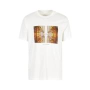 Casual Regular Fit T-shirt Armani Exchange , White , Heren
