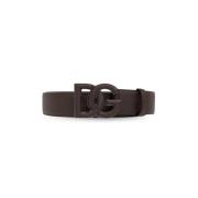 Leren riem Dolce & Gabbana , Brown , Heren