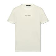 T-shirt met logo Dolce & Gabbana , White , Heren