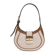 Schoudertas Club 2 Klein Furla , Beige , Dames