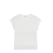 Kristalregen T-shirt Oltre , White , Dames
