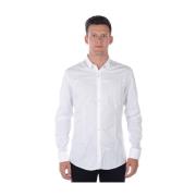 Basis Polo Kraag Shirt Daniele Alessandrini , White , Heren