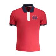 Rode Katoenen Poloshirt Klassiek Ontwerp La Martina , Red , Heren