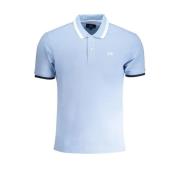 Lichtblauw Katoenen Poloshirt La Martina , Blue , Heren