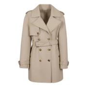 Stijlvolle Dames Jassen Collectie Ermanno Scervino , Beige , Dames