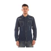 TRE Shirt Daniele Alessandrini , Blue , Heren