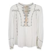 Geborduurde Sweater Wit Isabel Marant Étoile , White , Dames