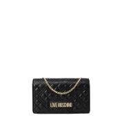 Gewatteerde Schoudertas Herfst/Winter Collectie Love Moschino , Black ...