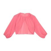 Georgette Bolero met Juweelknoop Oltre , Pink , Dames