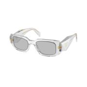 Stijlvolle zonnebril in transparant grijs Prada , Gray , Dames