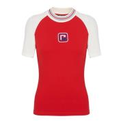 PB Retro T-shirt Balmain , Red , Dames