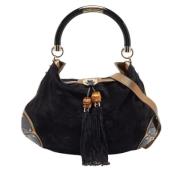 Pre-owned Leather handbags Gucci Vintage , Black , Dames