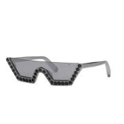 Crystal Lux Zonnebril Philipp Plein , Gray , Dames