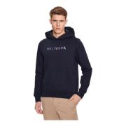 Heren Logo Lettering Sweatshirt Tommy Hilfiger , Blue , Heren