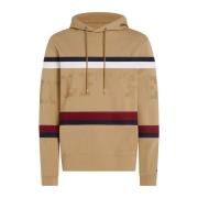 Heren Global Stripe Katoenen Hoodie Tommy Hilfiger , Multicolor , Here...