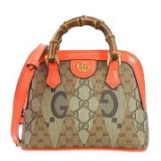 Pre-owned Canvas gucci-bags Gucci Vintage , Brown , Dames