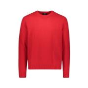 Wolmix Crew Neck Sweater Paul & Shark , Red , Heren