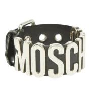 Pre-owned Leather bracelets Moschino Pre-Owned , Black , Dames