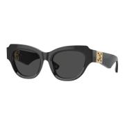 Stijlvolle zonnebril in zwart Burberry , Black , Unisex