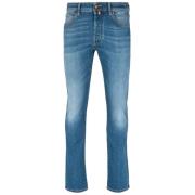 Lichtblauwe Slim Fit Denim Jeans Jacob Cohën , Blue , Heren