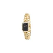 Pre-owned Metal watches Chanel Vintage , Black , Dames