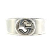 Pre-owned Silver rings Gucci Vintage , Gray , Unisex