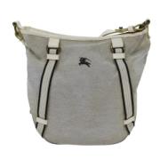 Pre-owned Canvas shoulder-bags Burberry Vintage , Gray , Dames