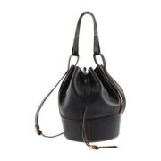 Pre-owned Leather totes Loewe Pre-owned , Black , Dames