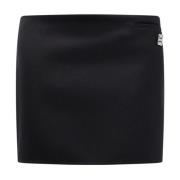 Zwarte wollen rok met 4G-detail Givenchy , Black , Dames