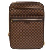 Pre-owned Leather travel-bags Louis Vuitton Vintage , Brown , Dames