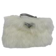 Pre-owned Fabric clutches Prada Vintage , Beige , Dames