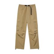 Beige Cargo Broek Nylon Unisex Comfort Lacoste , Beige , Heren