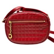Pre-owned Leather shoulder-bags Celine Vintage , Red , Dames