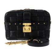 Pre-owned Leather shoulder-bags Louis Vuitton Vintage , Black , Dames