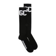 Logo Mid Calf Sokken Gcds , Black , Heren